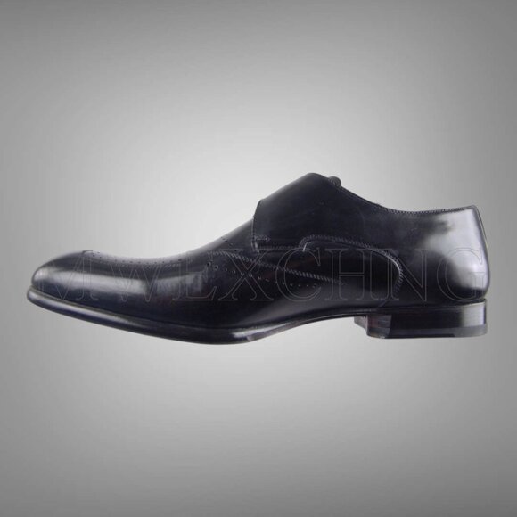 CALZOLERIA ZENOBI MONK STRAP WINGTIP LOAFERS ITALIAN MENS DRESS SHOES NEW IN BOX - Picture 8 of 11